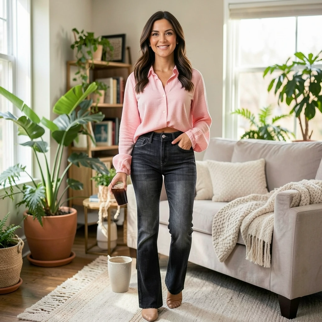 Women’s Straight Leg Jeans – Everyday Classic Fit Denim