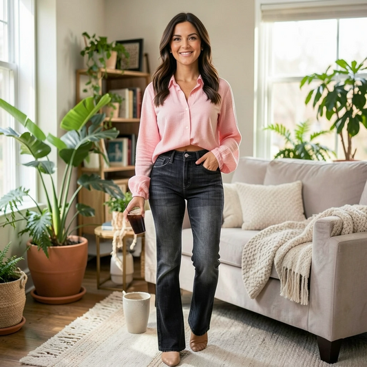 Women’s Straight Leg Jeans – Everyday Classic Fit Denim